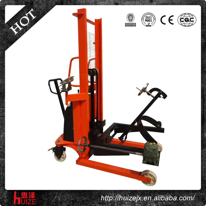 半電動稱重油桶車（夾鐵桶，手搖翻轉(zhuǎn)倒料）