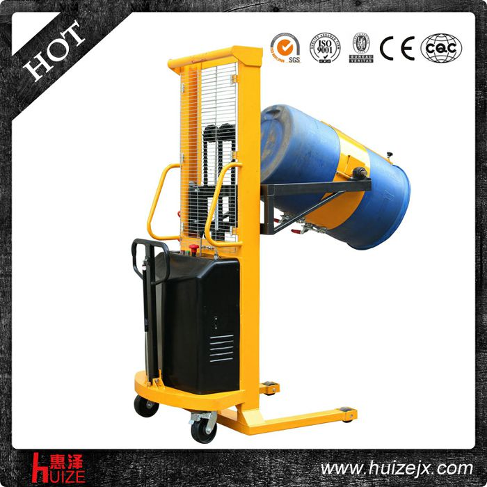 半電動(dòng)多功能油桶車（單門架，夾塑桶）2